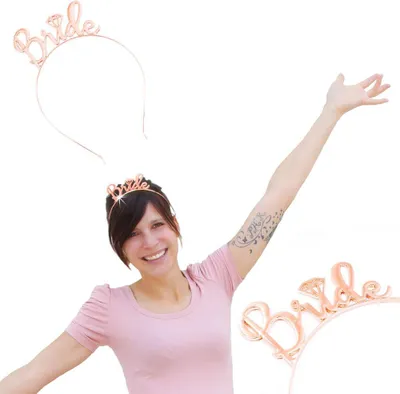 Produktbild von Oblique Unique Haarreif Haarreifen Bride JGA Junggesellinnenabschied rosé gold