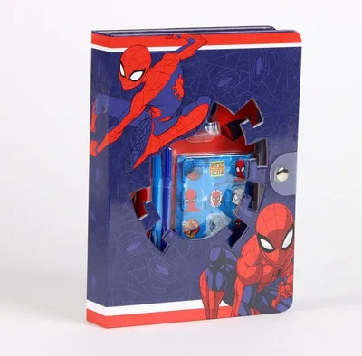 Produktbild von Spiderman Notizbuch-Set Schreibset mit Stiften & Stickern