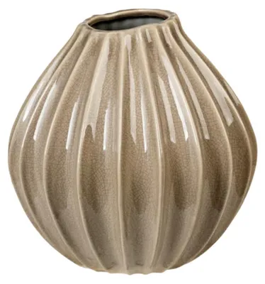 Produktbild von Broste Copenhagen Wide Vase M Rainy Day Grey