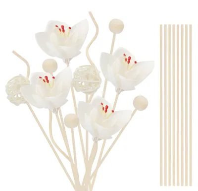 22 Rattanstäbchen für Aroma-Diffuser, Ersatzstäbchen für Raumduft