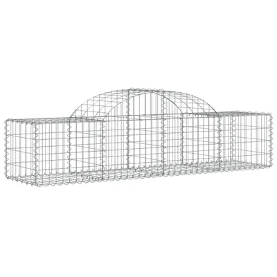 Zdjęcie produktu dla vidaXL Gabion z wysokim łukiem 200x50x40/60 cm Ocynkowane żelazo