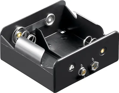 Produktbild von 2x Batteriehalter - Druckknopf – Batterie Halterung Elektronik (Kunststoff)