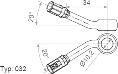 Productafbeelding van JMT TYP032, zwart, 10 mm, ringverbindingsstuk, 20+20