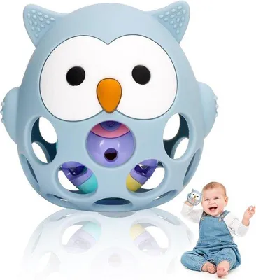 Productafbeelding van Sensorisch Rammelspeelgoed voor Baby's 0-12 Maanden | Ontwikkelingsspeelgoed Silicone