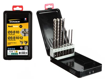 Image de Coffret 7 forets béton ROCKFASTER - DIAGER - 1002A