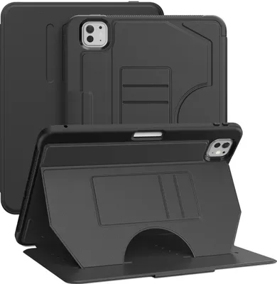 Produktbild von Mobigear Magnetic Folio iPad Pro 11 Zoll (2024) Hülle Klapphülle + Stifthalter - Schwarz