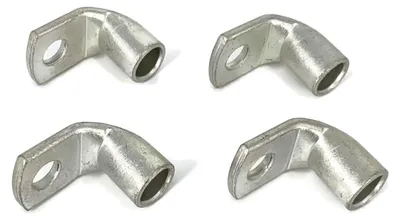 Produktbild von eXODA Kabelschuh gewinkelt 4x Ringöse M8 50 mm² - Silber
