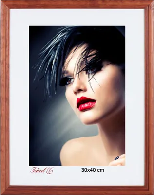 Produktbild von Artos Holz Bilderrahmen Acrylglas Plexi Lifestyle Foto Rahmen Collage Wanddeko Poster - Farbe: Braun | Format: 30x40