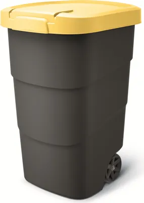 Immagine prodotto di Prosperplast Wheeler 95 l antracite con coperchio giallo