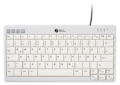 Produktbild von BakkerElkhuizen UltraBoard 950 V2 DE Qwertz, Kabelgebunden, USB, Scherenschalter, QWERTZ, Dunkles Grau, Hellgrau