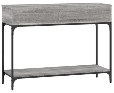 Immagine prodotto di vidaXL Tavolo consolle grigio Sonoma 100x34,5x75 cm Materiale a base di legno