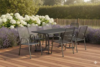 Produktbild von MFG Garten-Essgruppe Boulevard 6 Personen Metall anthrazit