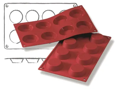 Produktbild von Backformen, 295x175x18 - 8 Formen