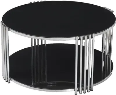 Immagine prodotto di Tavolino Elegante nero Design Mobili in metallo Tavolini da salotto