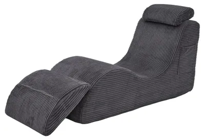 Produktbild von Freizeitstuhl, Ergonomisches Design, Bequeme Schaumstofffüllung, Dunkelgrau