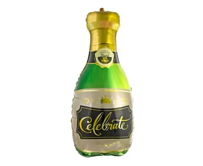 Produktbild von Champagnerflasche Folienballon 73x31 cm
