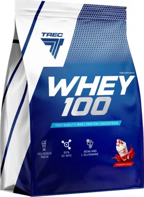 Produktbild von Trec Nutrition Whey 100- 2275 g Beutel Strawberry
