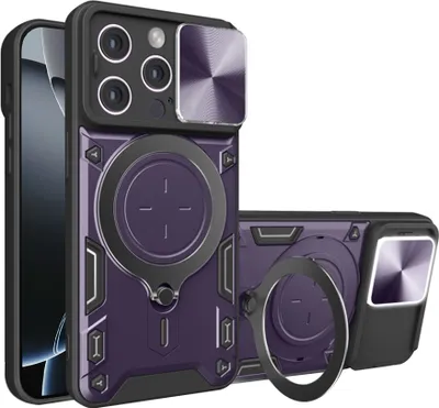 Produktbild von Techsuit CamGuard Pro Back Cover Hülle für Apple iPhone 16 Pro - Lila