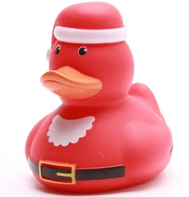 Produktbild von Badeente Weihnachtsmann Vinyl 9 cm