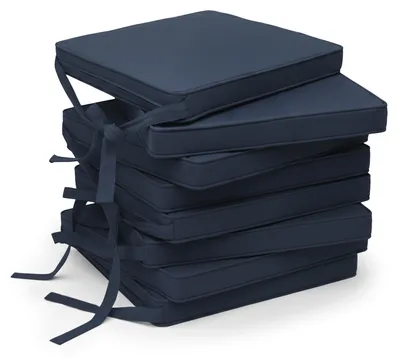 Immagine prodotto di Beautissu, set da 8 cuscini per sedia Loft SK, blu scuro, 45x40x5 cm