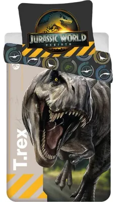 Zdjęcie produktu dla Pościel w zestawie Jurassic World T.rex 140x200, 70x90 cm