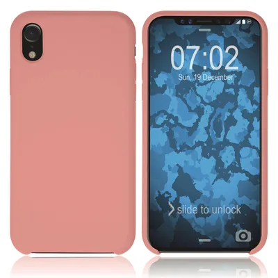 Produktbild von PhoneNatic Case kompatibel mit Apple iPhone Xr - rosa Silikon Hülle Softcore Cover