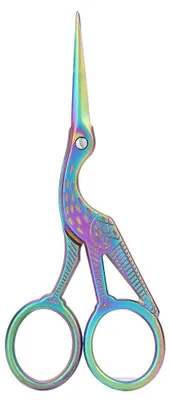 Borduurschaar aus Edelstahl, 11,5 cm, spitze Klinge