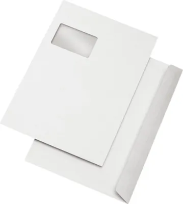 Immagine prodotto di mayer-network 30025136 Buste C4, con finestra, adesive, 100 g/m², bianche, 500 pz