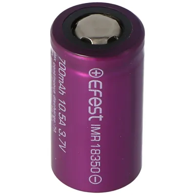 Produktbild von Efest Purple IMR18350 - 700mAh 3,7V Li-Ion-Akku (Pluspol flach)