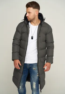 Produktbild von SOULSTAR Herren Parka mit Kapuze als Langer Steppmantel - Winterjacke S2KANSK Herren warmer Wintermantel Pufferjacke Steppjacke