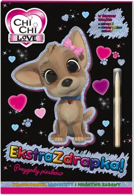 Zdjęcie produktu dla Chi Chi Love Ekstrazdrapka. Książka z kolorowankami i rysikiem