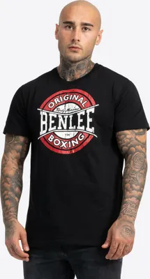 Image de T-shirt homme coupe normale BOXING LOGO Black XL BENLEE
