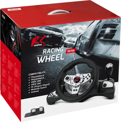 Obrázek produktu pro Herní závodní volant Rozsah řízení 270° Řadicí páka Pedál plynu a brzdy Vibrace Volant 7 v 1 Kompatibilní s PS4 / PS3 / Xbox ONE / Xbox ONE S / PC (X-