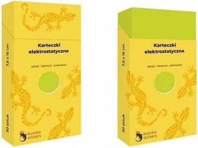 Zdjęcie produktu dla Karteczki elektrostatyczne 50szt zielone