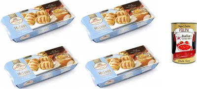 Produktbild von Asolo Dolce- Melody mit Apfelmarmelade 4x100gr + Italian Gourmet polpa 400g