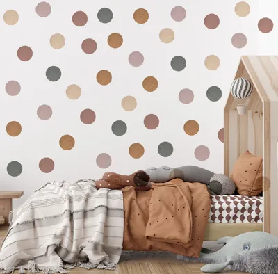 Immagine prodotto di Adesivo murale Muralo tatuaggio murale colorato DOTS motivo puntini decorazione murale 95x60cm