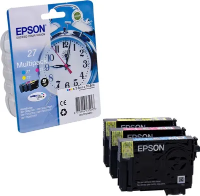 Image de Cartouches - Multi Pack Epson No.27 - T2705 (Cyan, Magenta, Jaune)