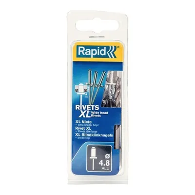 Produktbild von Rapid 5000667, Blindniete, Aluminium, Stahl, Edelstahl, RP10 , RP40 Multi, RP60 Multi, RP100 Multi, RP150 Multi, 4,8 mm, 20 mm