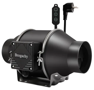 Immagine prodotto di Ventilatore a condotto 100 mm - 365 m³/h - 3000 RPM - PWM - Motore EC trifase