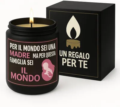 Productafbeelding van Perfect cadeau voor mama: kaars cadeau met grappige berichten, ideaal voor verjaardag, moeder, verjaardag, cadeau voor moeder