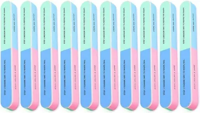 Image de lot de 10 limes à ongles Limes à polir les ongles naturels Buffer multifonctionnel