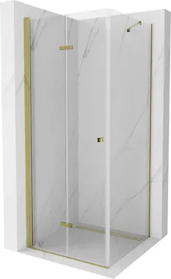Zdjęcie produktu dla Mexen Lima kabina prysznicowa składana 80 x 80 cm, transparent, złota - 856-080-080-50-00