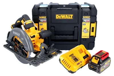 Zdjęcie produktu dla DeWalt DCS 579 T1T Akumulatorowa pilarka tarczowa 54 V FlexVolt 190 mm bezszczotkowa + 1x akumulator 6,0 Ah + ładowarka + TSTAK