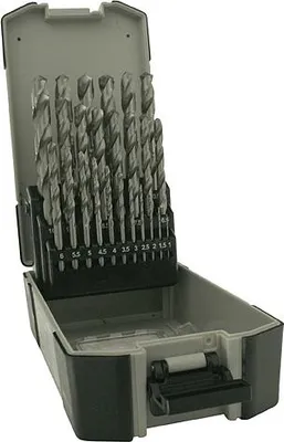 Image de Jeu de forets Strend Pro 4241, pour métal, 25 pieces, 1-13 mm, HSS, DIN-338