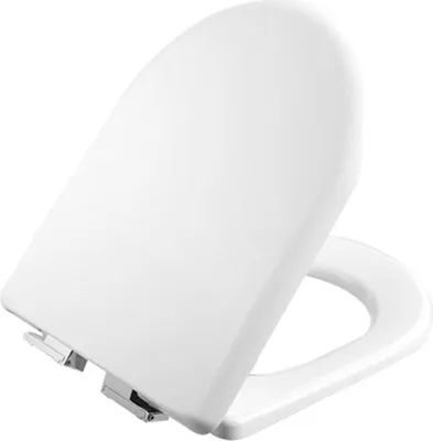Produktbild von Creavit WC-Sitz Duroplast Softclose weiß mit Edelstahlscharnieren abnehmbar leise Toilettensitz