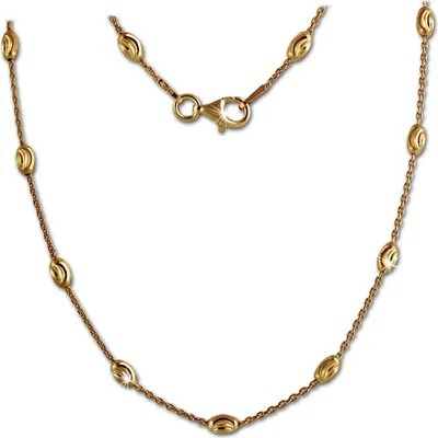 Produktbild von SilberDream Halskette 925 Silber vergoldet 45cm Schmuck silber gold D2SDK26245Y