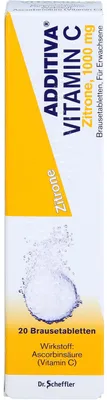 Immagine prodotto di ADDITIVA Vitamina C 1000 mg Limone Compresse Effervescenti, 20 compresse