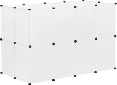 Immagine prodotto di Gabbia in plastica per porcellini d'India e conigli - per porcellini d'India, conigli e porcellini d'India - Gabbia, rifugio per animali, - Plastica - Bianco