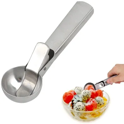 Immagine prodotto di TRANKIELO® - Cucchiaio per gelato professionale in acciaio inossidabile - Ergonomico, versatile e adatto al lavaggio in lavastoviglie