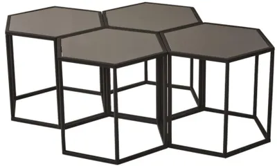 Image de Table basse moderne, minimaliste, noire, élégante, raffinée et confortable